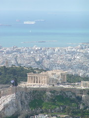 Parthenon, vom Lykavittos aus