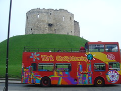 Clifford's Tower and a Bus