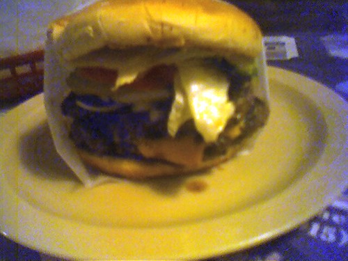 Double meat cheeseburger